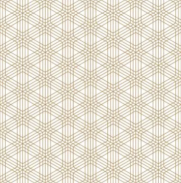 Seamless pattern based on Japanese ornament Kumiko Stock Illustration
