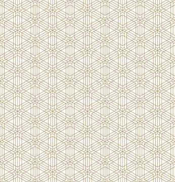 Seamless pattern based on Japanese ornament Kumiko Stock Illustration