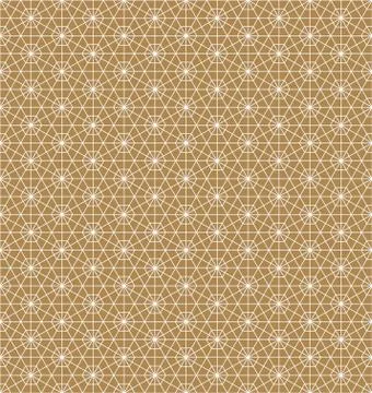 Seamless pattern based on Japanese ornament Kumiko Stock Illustration