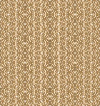 Seamless pattern based on Japanese ornament Kumiko Stock Illustration