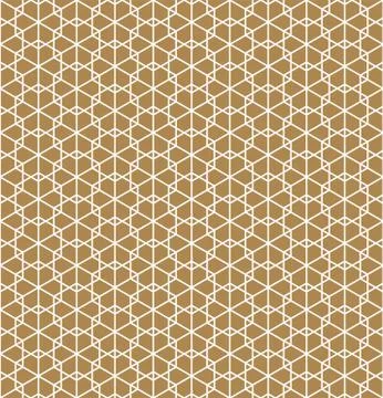 Seamless pattern based on Japanese ornament Kumiko Stock Illustration