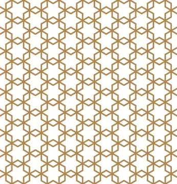 Seamless pattern based on Japanese ornament Kumiko Stock Illustration