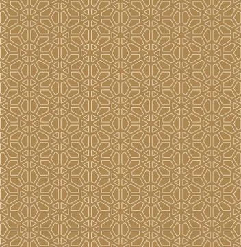 Seamless pattern based on Japanese ornament Kumiko Stock Illustration