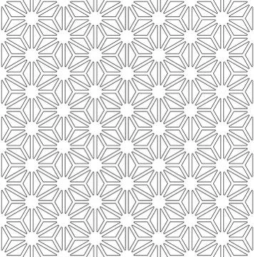 Seamless pattern based on Japanese ornament Kumiko Stock Illustration