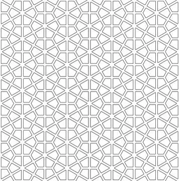 Seamless pattern based on Japanese ornament Kumiko Stock Illustration