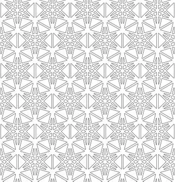 Seamless pattern based on Japanese ornament Kumiko Stock Illustration