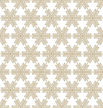 Seamless pattern based on Japanese ornament Kumiko Stock Illustration