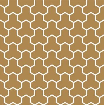 Seamless pattern based on Japanese ornament Kumiko Stock Illustration