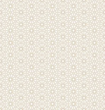 Seamless pattern based on Japanese ornament Kumiko Illustrazione stock