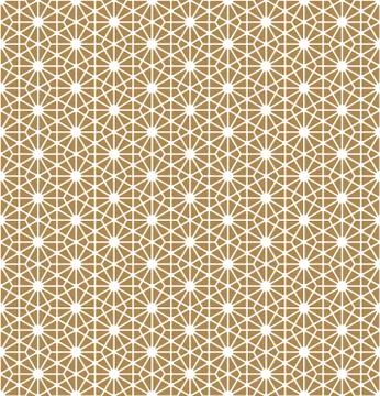 Seamless pattern based on Japanese ornament Kumiko Stock Illustration