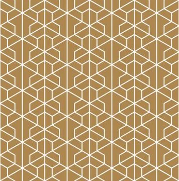 Seamless pattern based on Japanese ornament Kumiko Stock Illustration