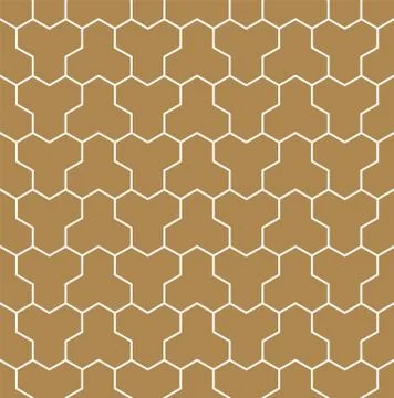 Seamless pattern based on Japanese ornament Kumiko Stock Illustration