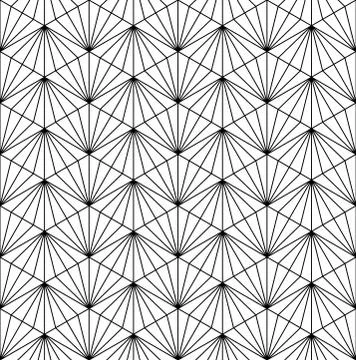 Seamless pattern based on japanese ornament Kumiko Stock Illustration