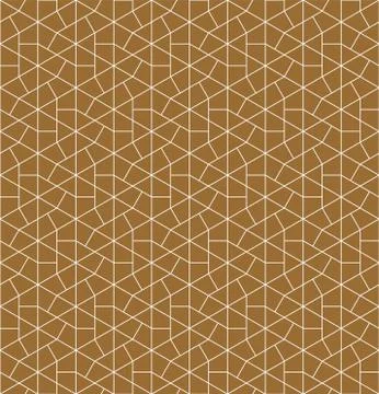 Seamless pattern based on Japanese ornament Kumiko Stock Illustration