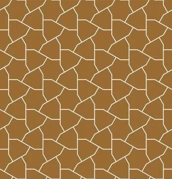 Seamless pattern based on Japanese ornament Kumiko Stock Illustration