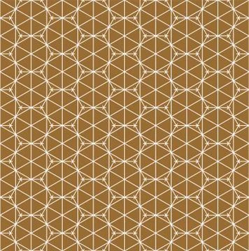 Seamless pattern based on Japanese ornament Kumiko Stock Illustration
