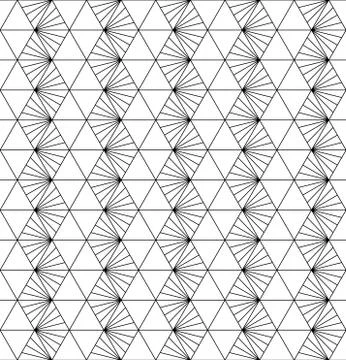 Seamless pattern based on japanese ornament Kumiko Stock Illustration