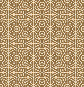 Seamless pattern based on Japanese ornament Kumiko Stock Illustration