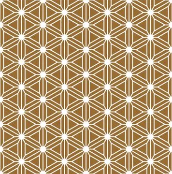 Seamless pattern based on Japanese ornament Kumiko Stock Illustration
