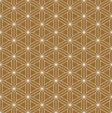 Seamless pattern based on Japanese ornament Kumiko Stock Illustration