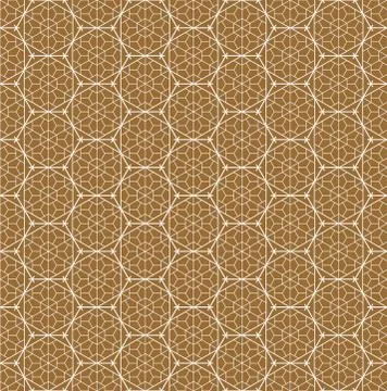 Seamless pattern based on Japanese ornament Kumiko Stock Illustration