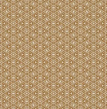 Seamless pattern based on Japanese ornament Kumiko Illustrazione stock