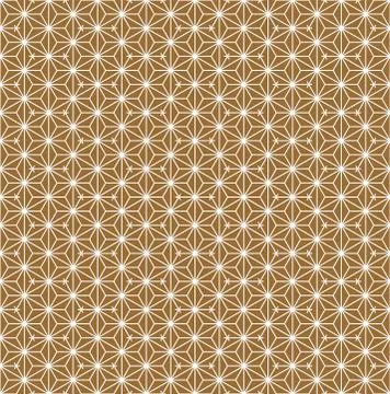 Seamless pattern based on Japanese ornament Kumiko Stock Illustration