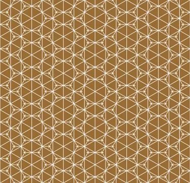 Seamless pattern based on Japanese ornament Kumiko Stock Illustration