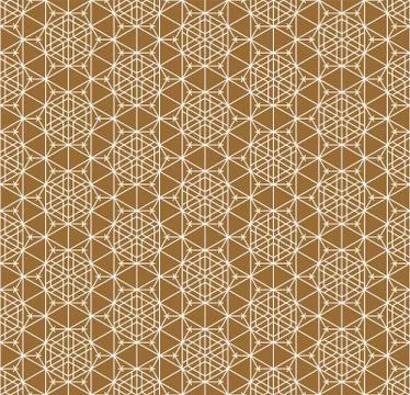 Seamless pattern based on Japanese ornament Kumiko Stock Illustration