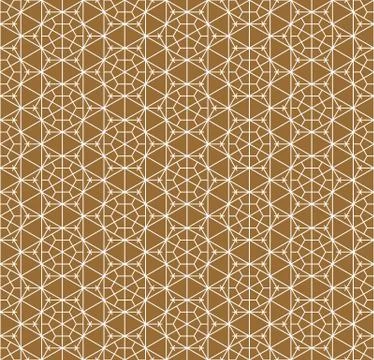 Seamless pattern based on Japanese ornament Kumiko Stock Illustration