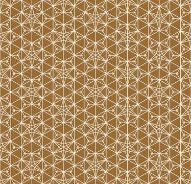 Seamless pattern based on Japanese ornament Kumiko Stock Illustration