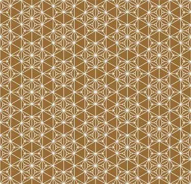 Seamless pattern based on Japanese ornament Kumiko Stock Illustration