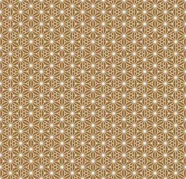 Seamless pattern based on Japanese ornament Kumiko Stock Illustration