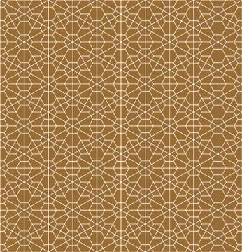 Seamless pattern based on Japanese ornament Kumiko Stock Illustration