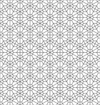 Seamless pattern based on japanese ornament Kumiko Stock Illustration