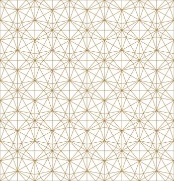Seamless pattern based on Japanese ornament Kumiko Stock Illustration
