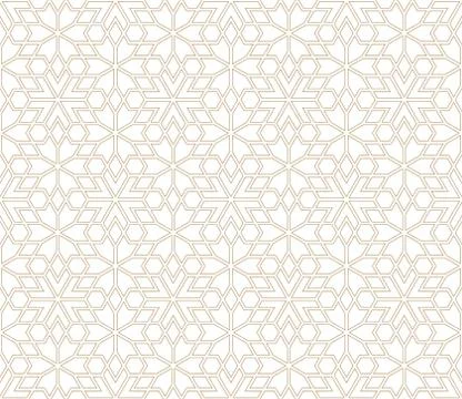 Seamless pattern based on Japanese ornament Kumiko Stock Illustration