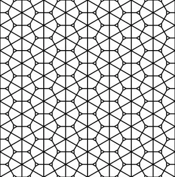 Seamless pattern based on Japanese ornament Kumiko Stock Illustration