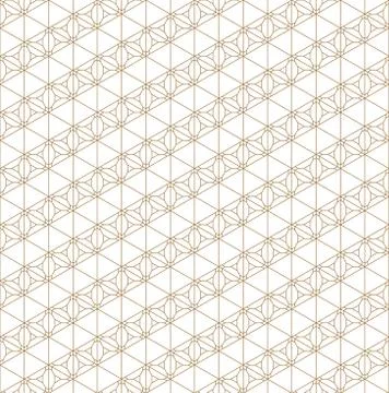 Seamless pattern based on Japanese ornament Kumiko Stock Illustration