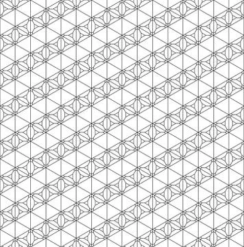 Seamless pattern based on Japanese ornament Kumiko Illustrazione stock
