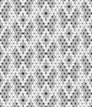 Seamless pattern based on japanese ornament Kumiko Stock Illustration