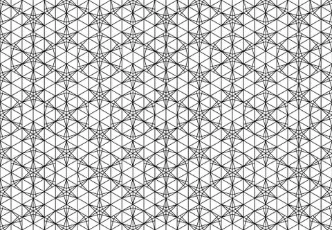 Seamless pattern based on Japanese ornament Kumiko Illustrazione stock