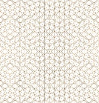 Seamless pattern based on Japanese ornament Kumiko Stock Illustration
