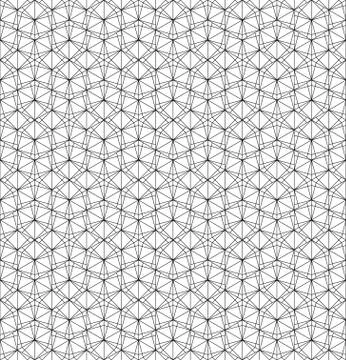 Seamless pattern based on Japanese ornament Kumiko Stock Illustration