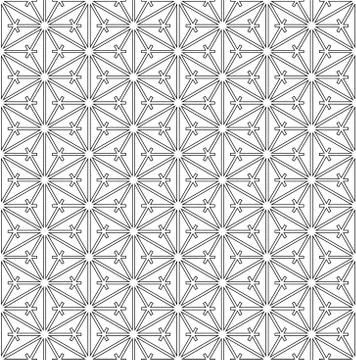 Seamless pattern based on Japanese ornament Kumiko Stock Illustration
