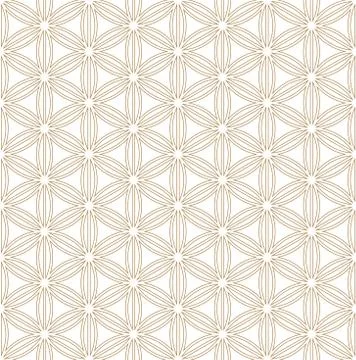 Seamless pattern based on Japanese ornament Kumiko Stock Illustration