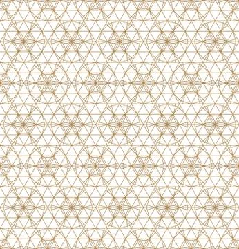 Seamless pattern based on Japanese ornament Kumiko Stock Illustration