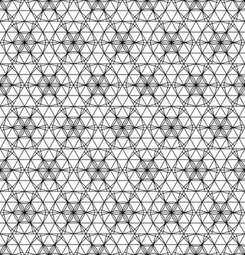 Seamless pattern based on Japanese ornament Kumiko Stock Illustration