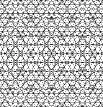 Seamless pattern based on Japanese ornament Kumiko Stock Illustration