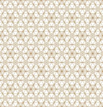 Seamless pattern based on Japanese ornament Kumiko Stock Illustration
